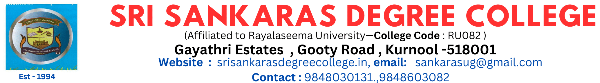 Sri Sankaras Degree College